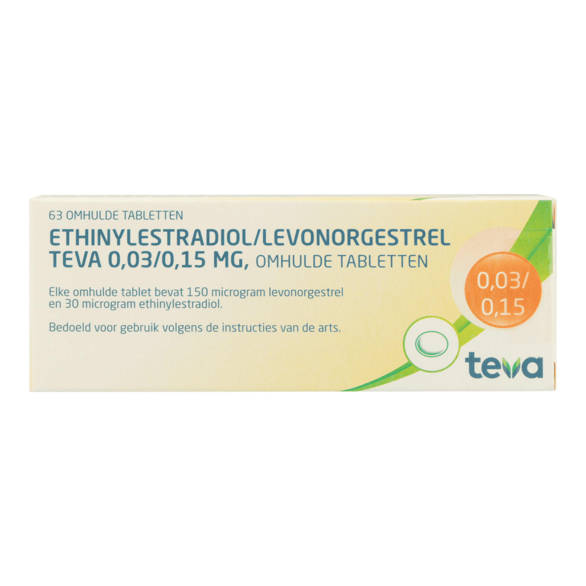 Ethinylestradiol/ Levonorgestrel 0,03/0,15mg Teva