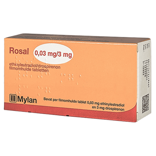 Rosal Ethinylestradiol / Drospirenon 0,03/3mg anticonceptiepil van Mylan