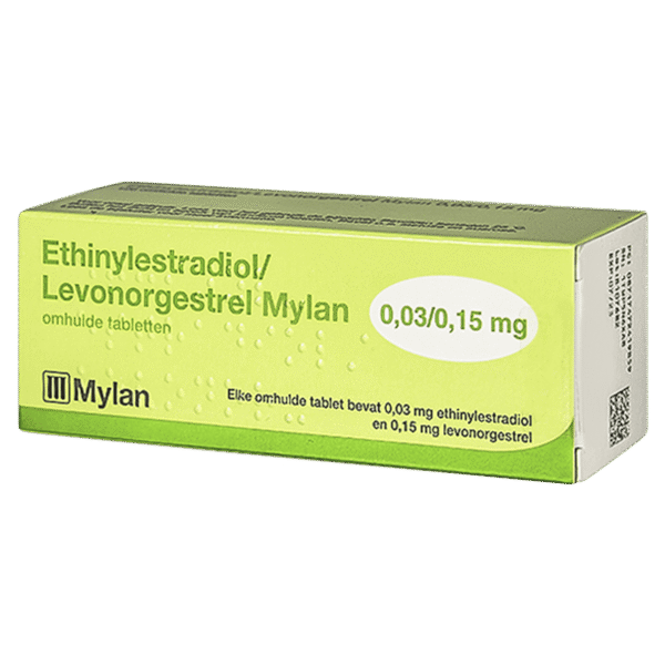 Ethinylestradiol Levonorgestrel Mylan anticonceptiepil 0,03 mg 0,15 mg