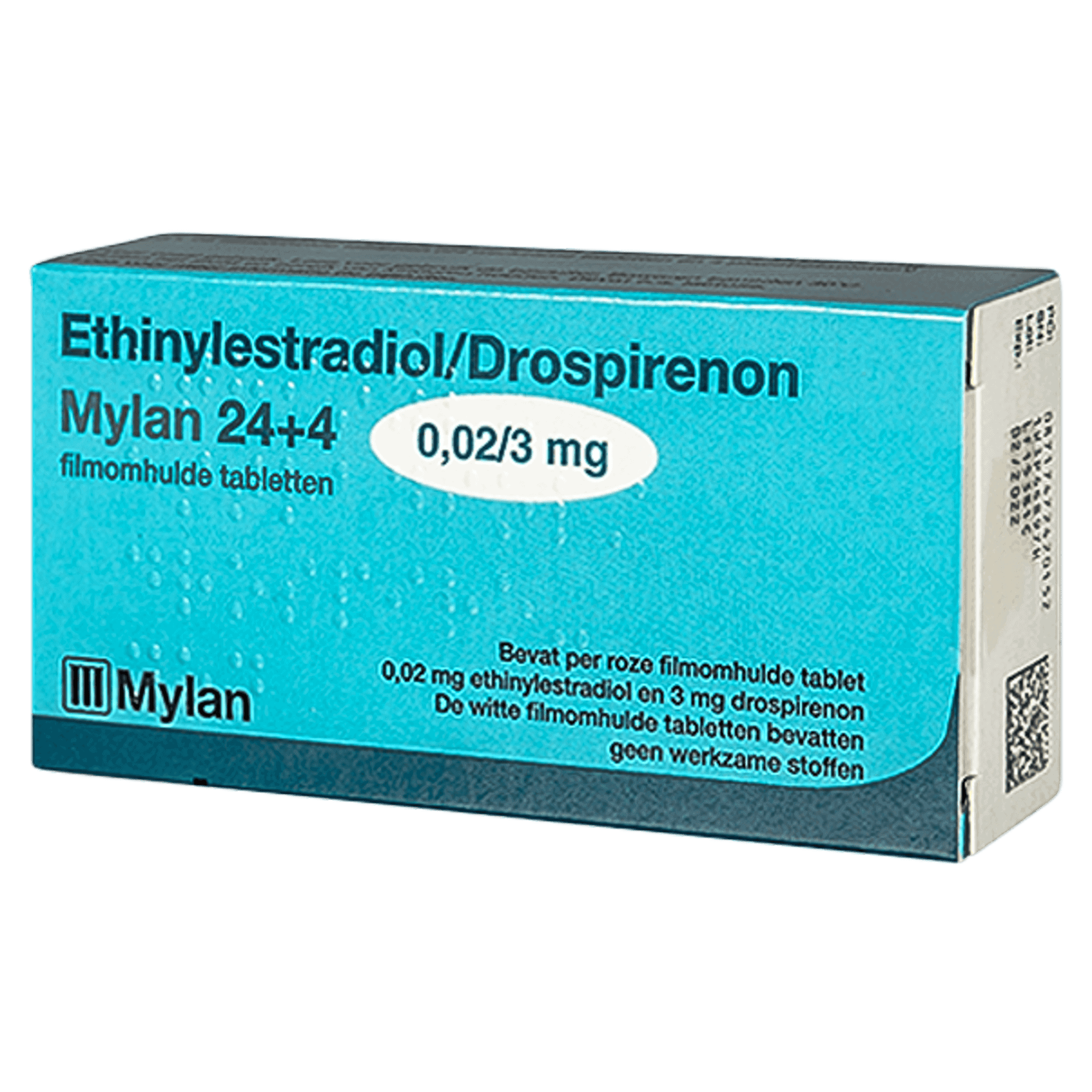 Ethinylestradiol Drospirenon 0,02/3 mg 24+4 Mylan – betrouwbare combinatiepil
