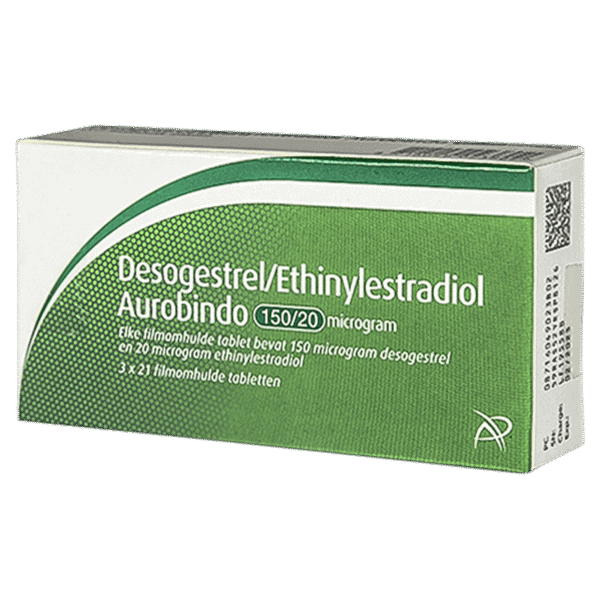 Desogestrel Ethinylestradiol 0,15/0,02 mg Aurobindo – combinatiepil anticonceptie