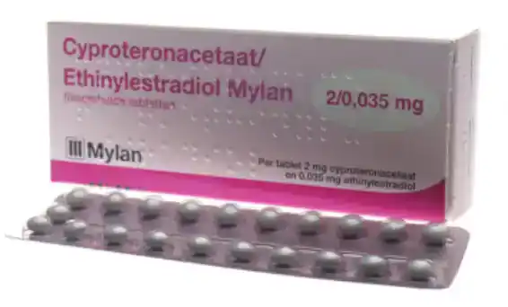 Ethinylestradiol Cyproteronacetaat 0,035 mg / 2 mg Mylan – combinatiepil met anti-androgeen werking
