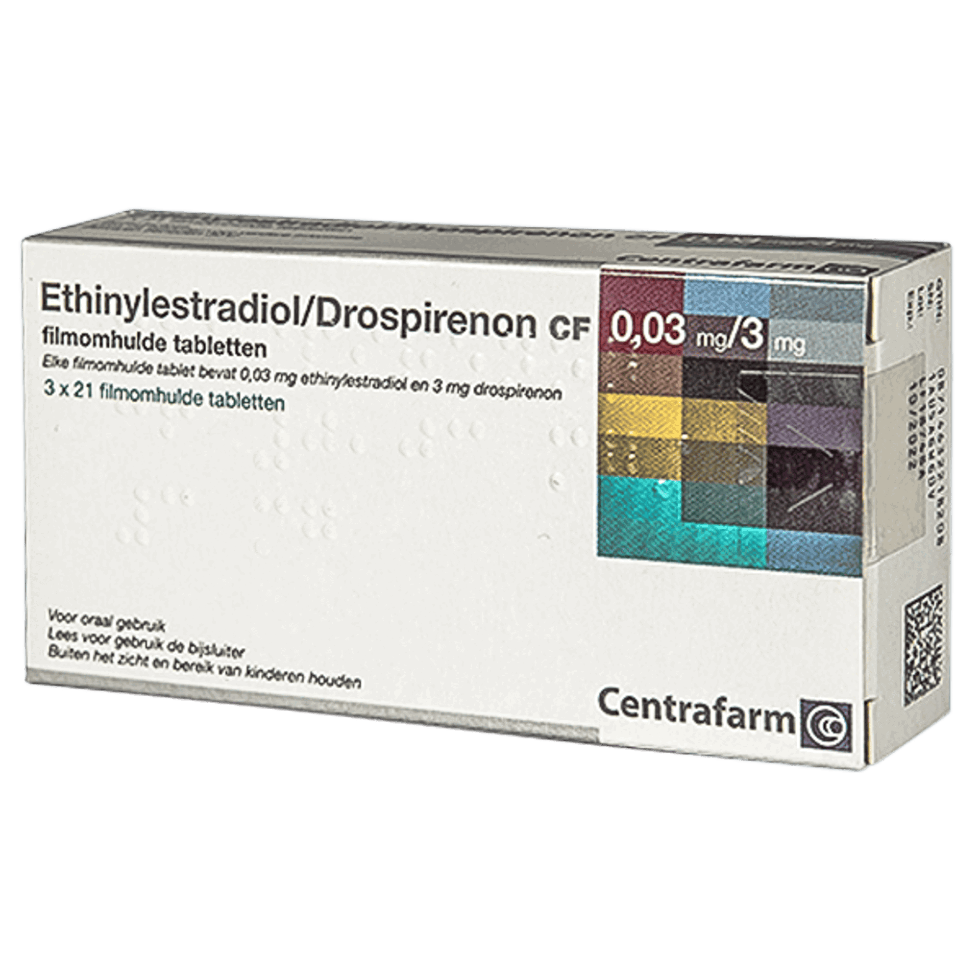 Ethinylestradiol Drospirenon 0,03/3 mg Centrafarm – combinatiepil anticonceptie
