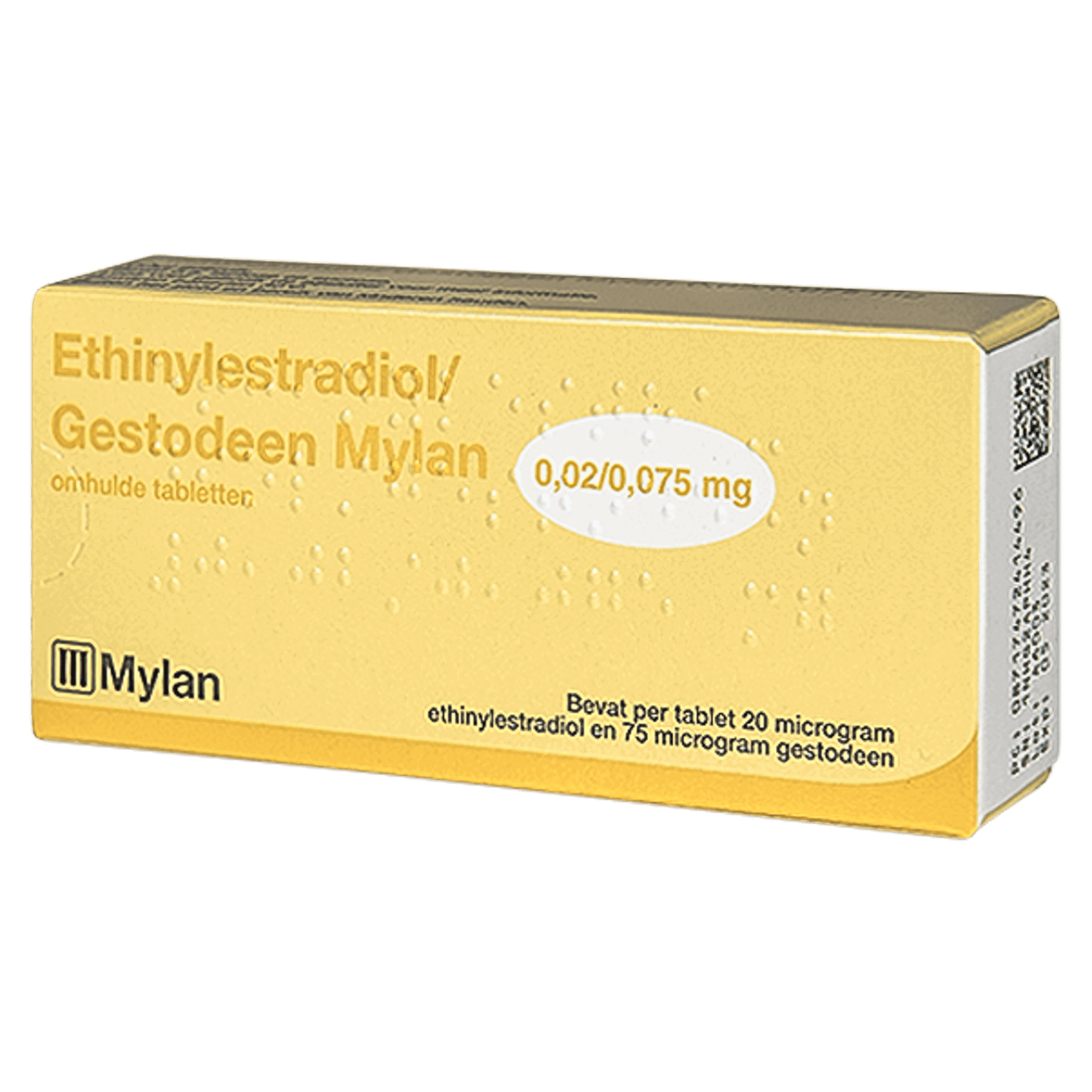 Ethinylestradiol Gestodeen 0,02/0,075 mg Mylan – combinatiepil anticonceptie