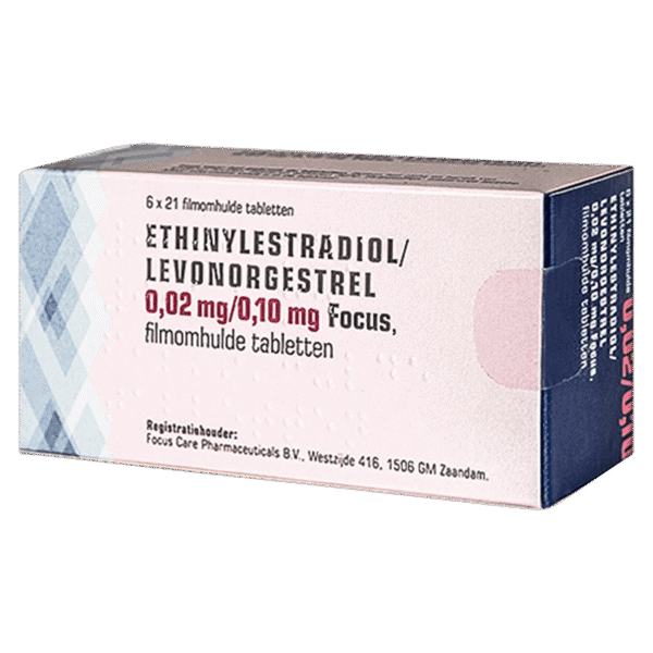 Ethinylestradiol Levonorgestrel 0,02/0,1 mg Focus – combinatiepil anticonceptie