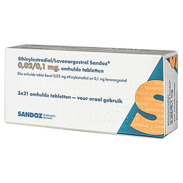 Ethinylestradiol Levonorgestrel 0,02/0,1mg Sandoz anticonceptiepil – betrouwbare orale anticonceptie