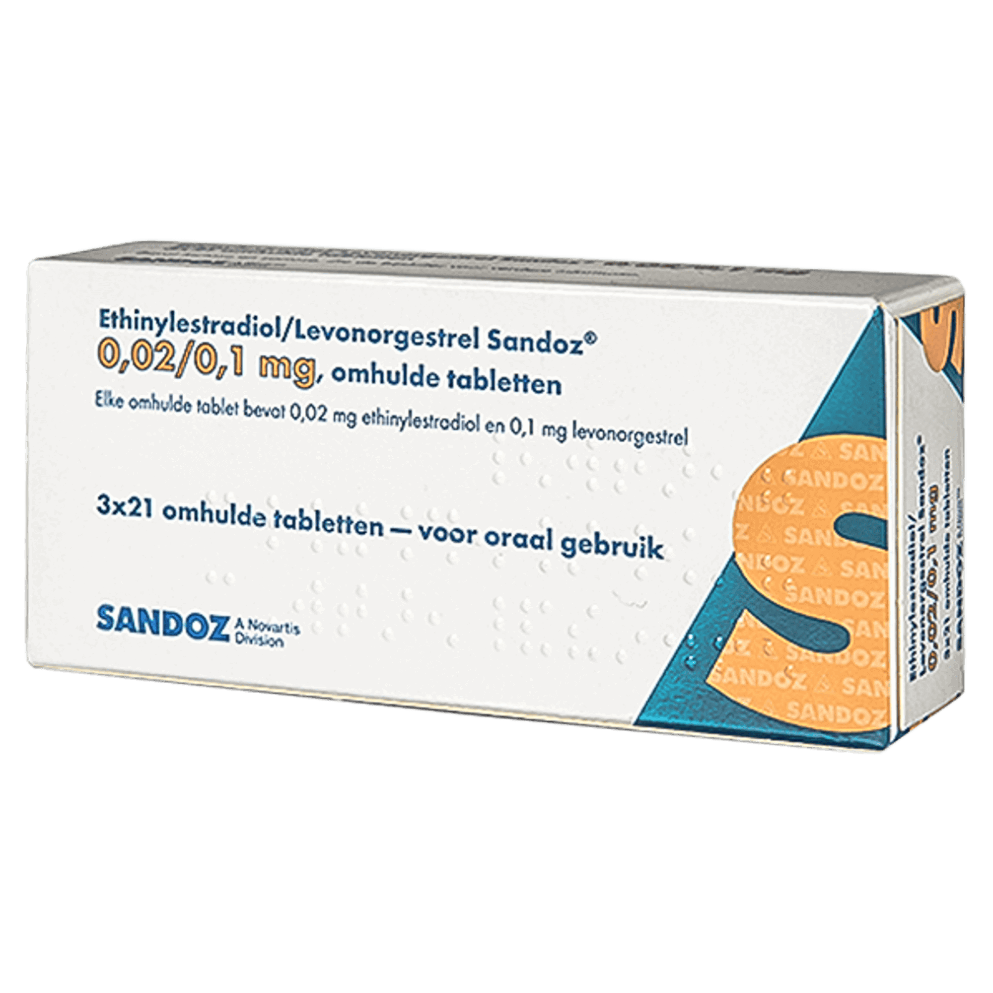 Ethinylestradiol Levonorgestrel 0,02/0,1mg Sandoz anticonceptiepil – betrouwbare orale anticonceptie