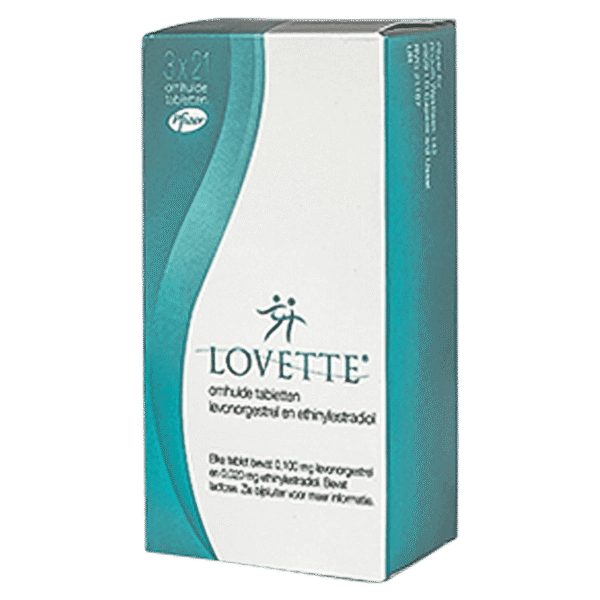 Lovette anticonceptiepil met levonorgestrel en ethinylestradiol 0,1/0,02mg – betrouwbare anticonceptie van Pfizer