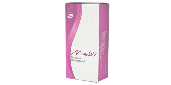 minulet anticonceptiepil van Pfizer met gestodeen en ethinylestradiol 0,03/0,075 mg