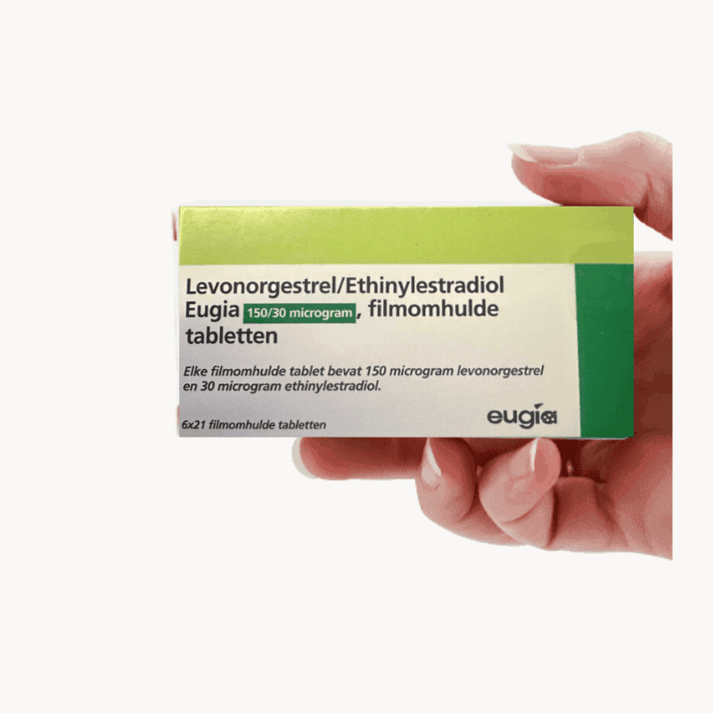 De anticonceptiepil Ethinylestradiol Levonorgestrel van Eugia online bestellen bij Zekervandepil.