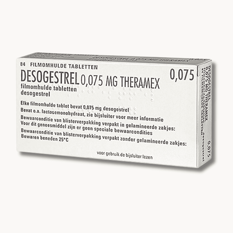 Desogestrel 0075mg Theramex minipil anticonceptie voorraad voor 3 maanden