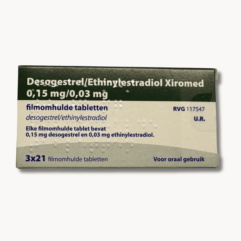 Desogestrel Ethinylestradiol 0,15 0,03 mg anticonceptiepil voor 3 maanden.