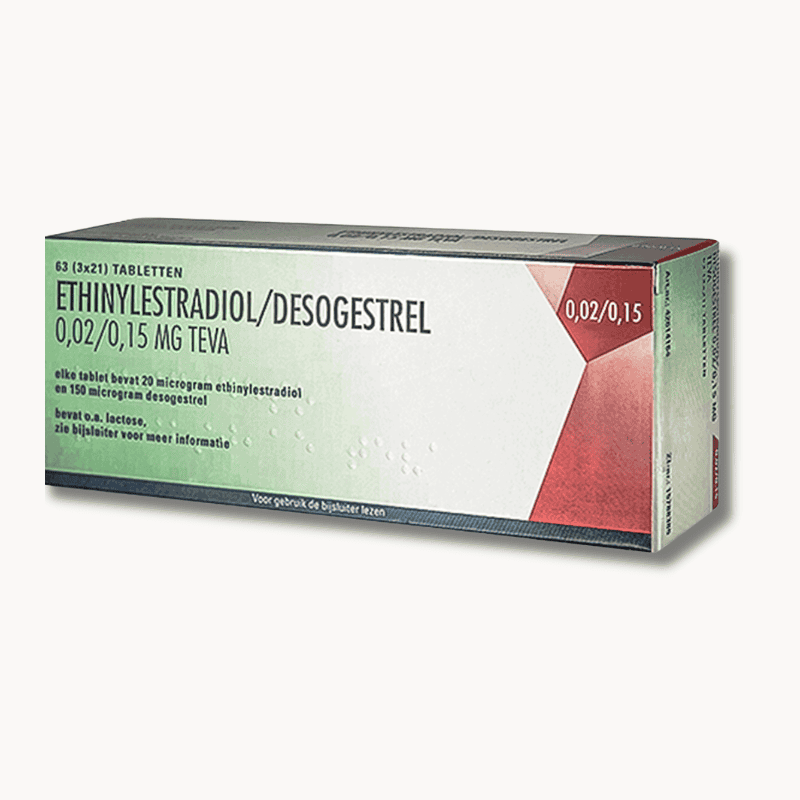 Ethinylestradiol Desogestrel 0,02 0,15mg Teva anticonceptiepil generieke Lovette voorraad voor 3 maanden