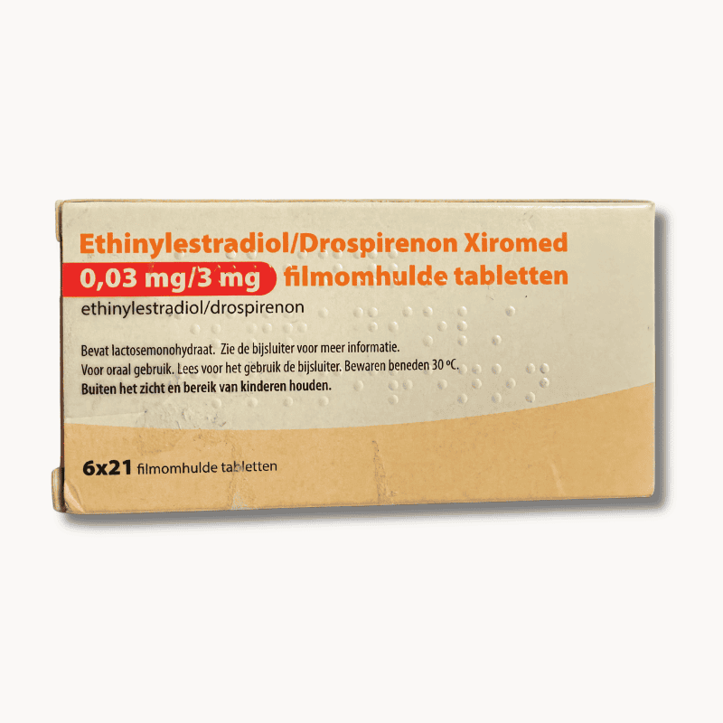 Ethinylestradiol Drospirenon 0,03 3 mg 24 4 Xiromed anticonceptiepil voor 3 maanden.