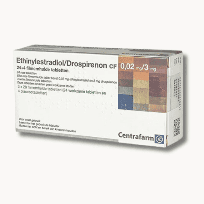 Ethinylestradiol Drospirenon 0,02 3mg 24 4 Centrafarm anticonceptiepil generieke Yaz voorraad voor 3 maanden