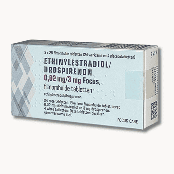 Ethinylestradiol Drospirenon 0,02 3 mg 24 4 Focus anticonceptiepil voor 3 maanden.