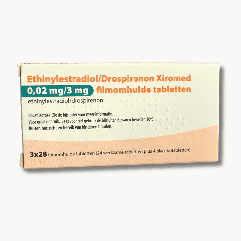 Ethinylestradiol Drospirenon 0,02 3 mg 24 4 Xiromed anticonceptiepil voor 3 maanden.