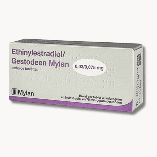 Ethinylestradiol Gestodeen 0,03 0,075 mg Mylan anticonceptiepil voor 3 maanden.