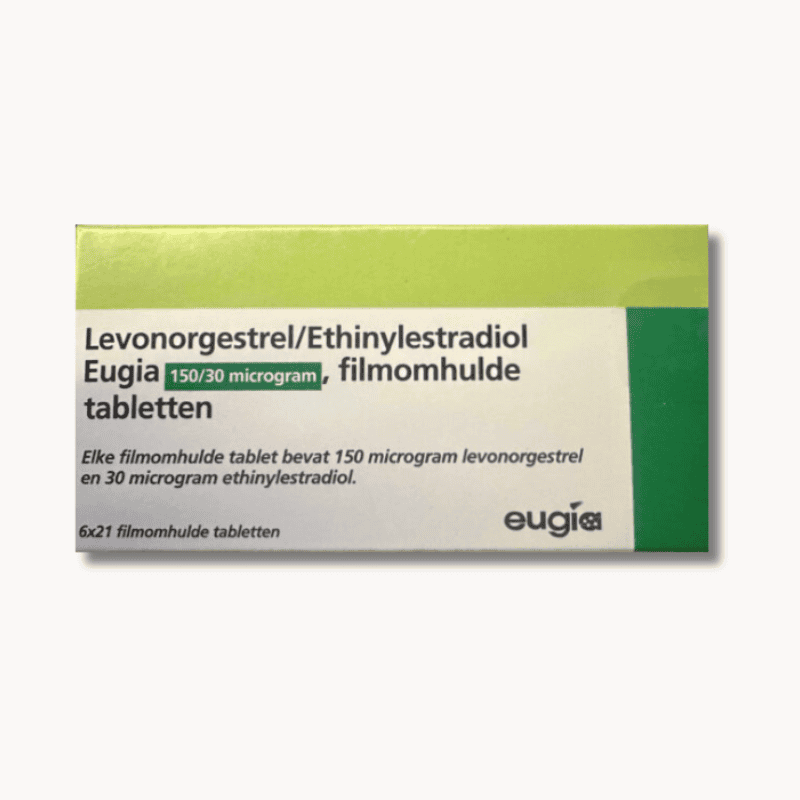 Levonorgestrel Ethinylestradiol 0,15 0,03 mg Eugia anticonceptiepil voor 3 maanden.