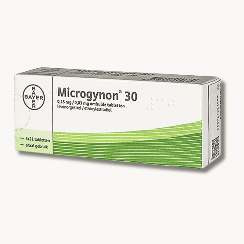 Microgynon 30 Bayer anticonceptiepil levonorgestrel ethinylestradiol voorraad voor 3 maanden.