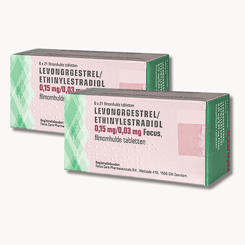 Ethinylestradiol Levonorgestrel 0,03/0,15 mg Focus anticonceptiepil – 6 maanden voorraad